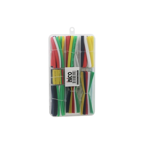 140PCS MAKARON KABLO TAMİR SETİ ISIYLA BÜZÜŞMELİ DARALAN HORTUM (5433) ürün görseli 1