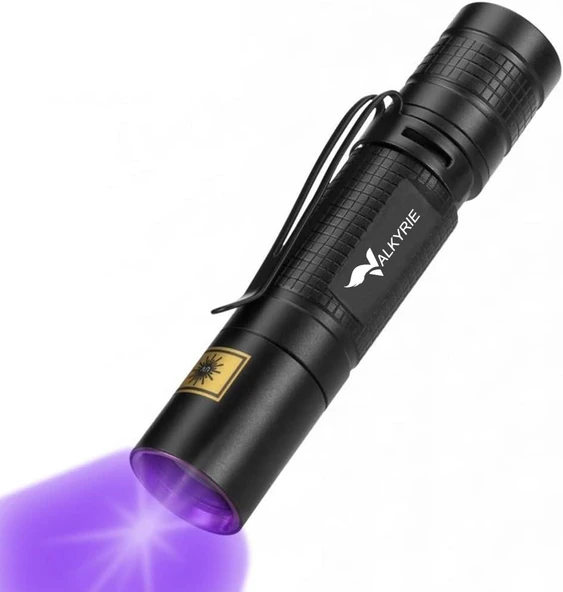 Valkyrie 365nm UV El Feneri Profesyonel Güçlü Işık Evcil Hayvan İdrar Tespiti, Para Kontrol, Akrep  Mini UV Fener ürün görseli 1