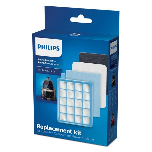 Philips PowerPro Compact FC8474/01 Uyumlu FC8058/01 Filtre Seti - Orijinal Kutulu ürün görseli 1