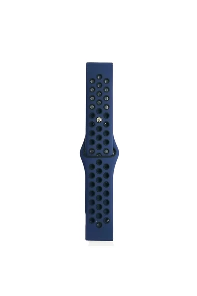 Watch 22mm Spor Delikli Kordon - Lacivert-Siyah ürün görseli 1