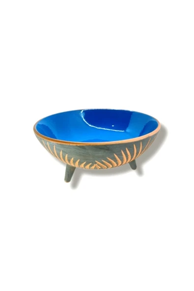 çömlek diyarı DEKORATİF AYAKLI KASE 25CM ürün görseli 1