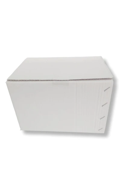 çömlek diyarı BEYAZ KUTU 30X20X20CM - Resim 2