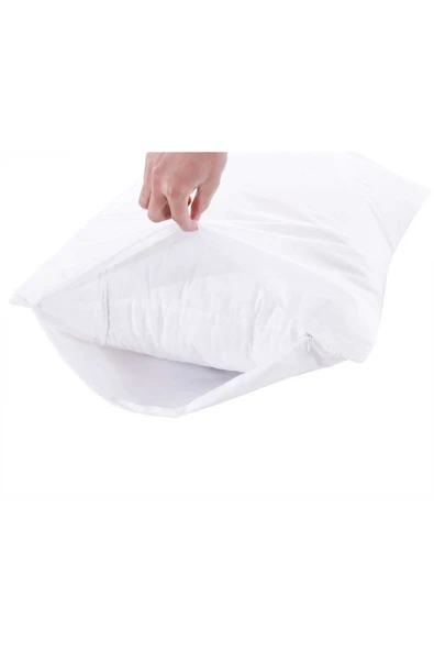 4 lü Sıvı Geçirmez Yastık Alezi Pamuklu Fermuarlı 50x70 ürün görseli 1