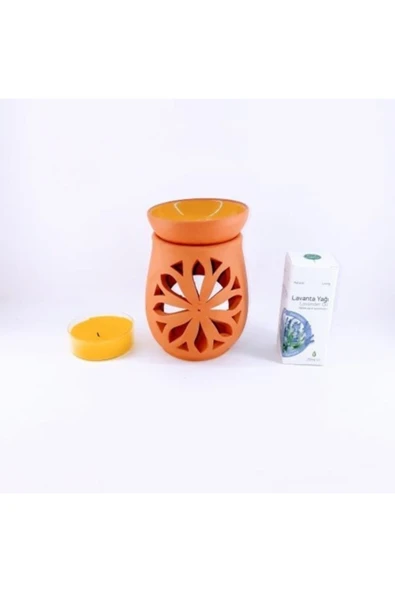 çömlek diyarı Çömlek Diyar Naturel Buhurdanlık(sarı) ürün görseli 1