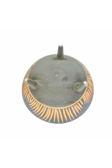 çömlek diyarı Dekoratif Ayaklı Kase 20cm - Resim 3