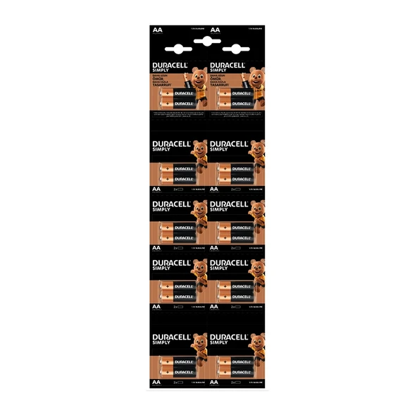 DURACELL KALEM PİL ALKALİN 20 PARÇA (5433) ürün görseli 1