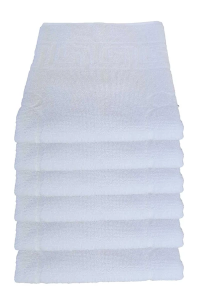 6 lı Ayak İzli Banyo Paspas Pamuklu Ayak Havlusu 50x70 Cm ürün görseli 1
