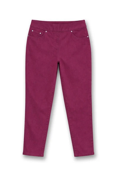 Kadın Mor Likralı Esnek Tayt Jean Pantolon ürün görseli 1