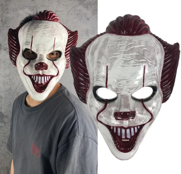 Plastik Joker Maskesi Killer Palyaço Maskesi (5433) ürün görseli 1