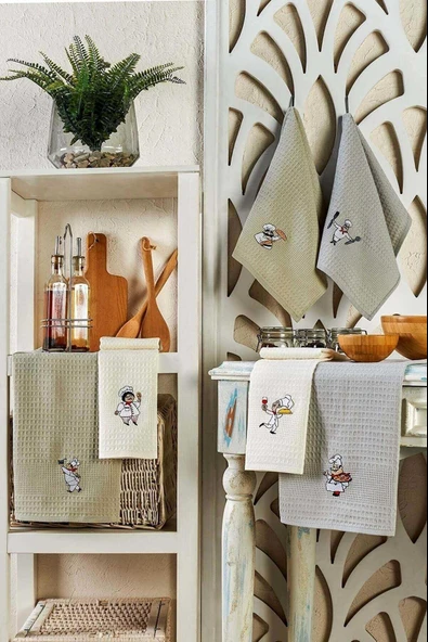 6 Parça Mutfak Kurulama Bezi 30 X 50 Cm Chef ürün görseli 1
