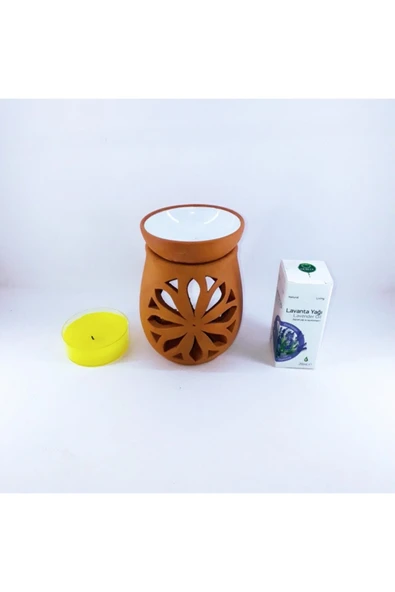 çömlek diyarı Çömlek Diyar Naturel Buhurdanlık(beyaz) ürün görseli 1