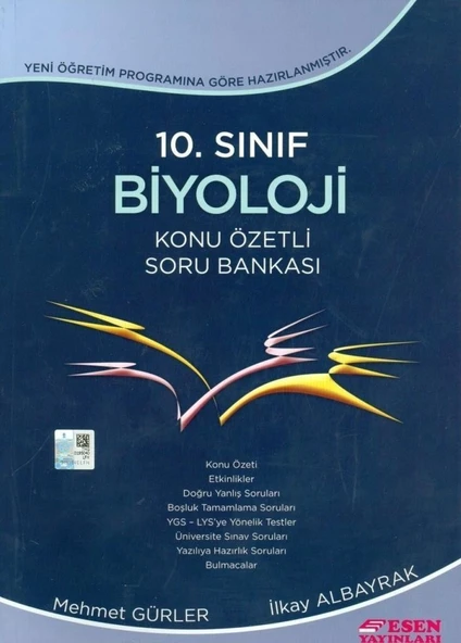 10. Sınıf Biyoloji Konu Özetli Soru Bankası Esen Yayınları ürün görseli 1