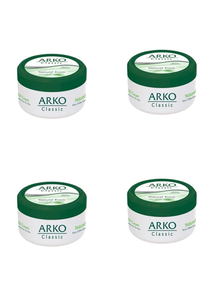 4 ADET ARKO CLASSİC NATUREL EL KREMİ 150ML (5433) ürün görseli 1