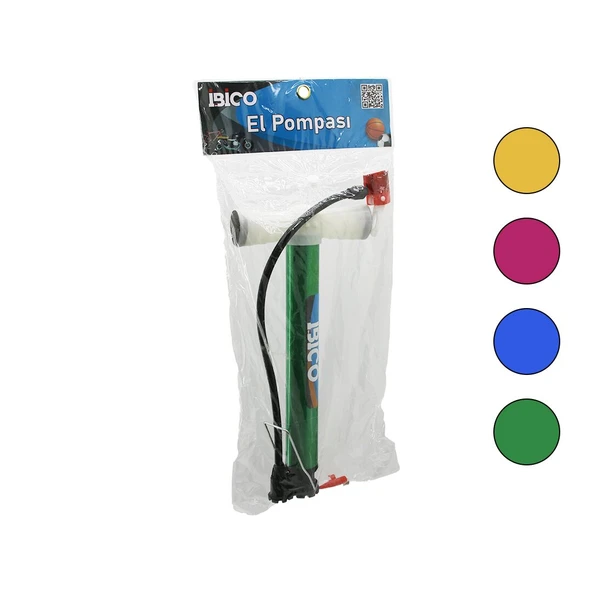 İRAN EL POMPASI  METAL GÖVDE   PLASTİK KOL - ALTLIK   30CM   TOP - BİSİKLET - MOTOR (5433) ürün görseli 1