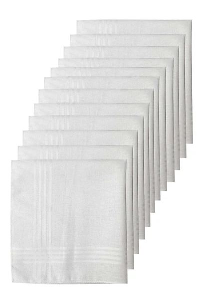 12li Paket Klasik Cep Hediyelik Bayram Mendili %100 Pamuklu 30x30 Cm ürün görseli 1