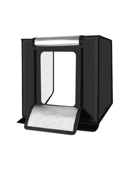 60x60 cm Profesyonel LED Işıklı Ürün Fotoğraf Çekim Çadırı Gölgesiz Stüdyo Çekim Kutusu ürün görseli 1
