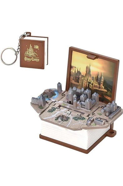 3 Boyutlu Kitap Anahtarlık Mini Çanta Süsü Aksesuar Anti Stres 3D Figür Hediye Oyuncak Anahtarlık ürün görseli 1