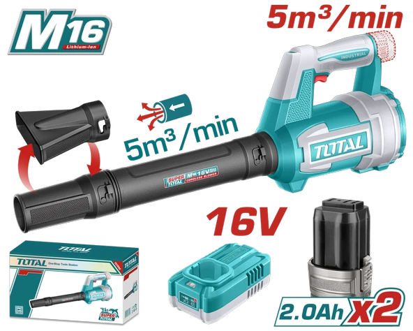 Total TABLI168082E Li-Ion Çift Akülü 16V Hava Üfleme Makinesi ürün görseli 1