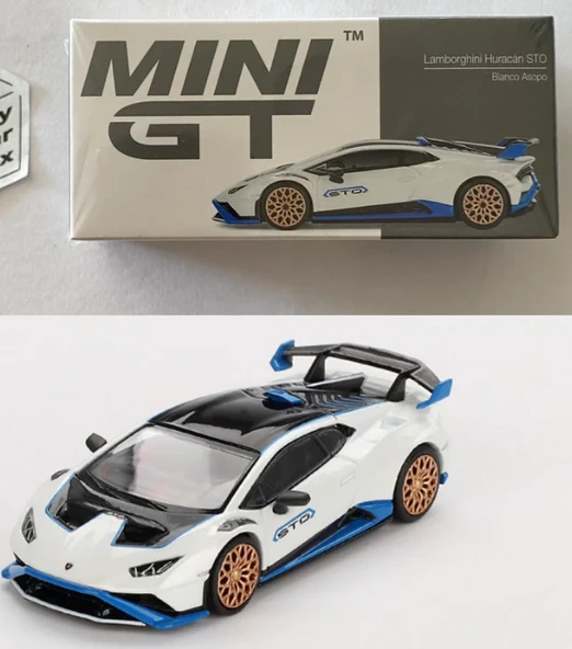Mini GT 788 - Lamborghini Huracan STO White Bianca Asopo ürün görseli 1