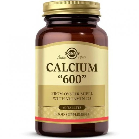 Solgar Calcium Oyster Shell 600 mg 60 Tablet ürün görseli 1
