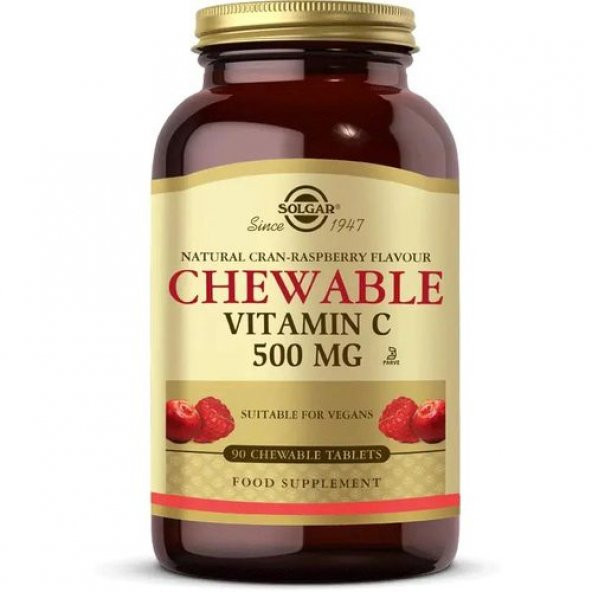 Solgar Chewable Vitamin-C 500 Mg 90 Tablet ürün görseli 1