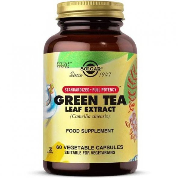 Solgar Green Tea 60 Kapsül ürün görseli 1