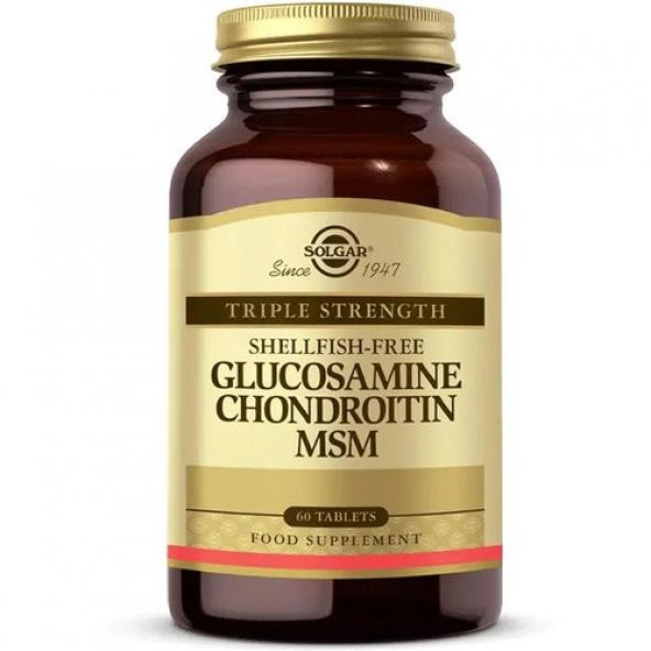 Solgar Glucosamine Chondroitin MSM 60 Tablet ürün görseli 1