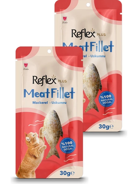 Reflex Plus Meat Fillet Uskumru Balığı 30 gr Ödül Maması 2 li Paket ürün görseli 1