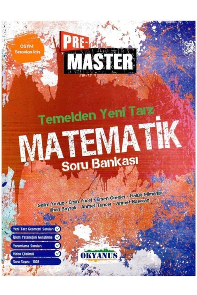 Okyanus Pre Master Yeni Tarz Matematik Soru Bankası ürün görseli 1