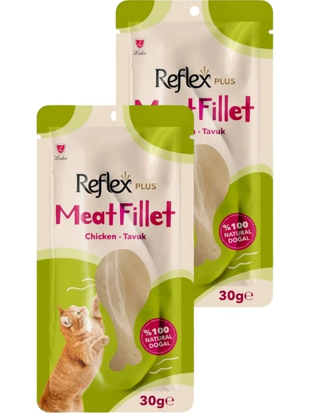Reflex Plus Meat Fillet Tavuk Fileto 30 gr Ödül Maması 2 li Paket ürün görseli 1