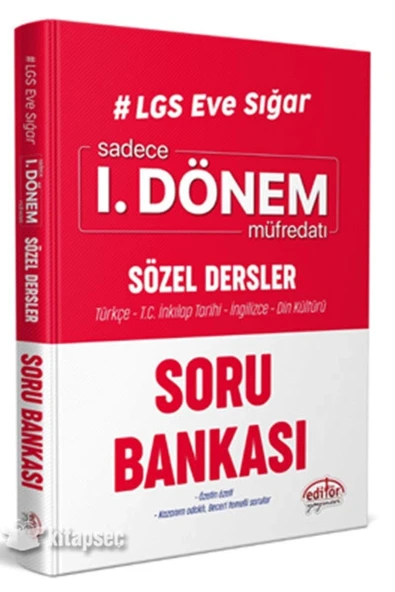 Editör Lgs 1.Dönem Sözel Dersler Soru Bankası ürün görseli 1