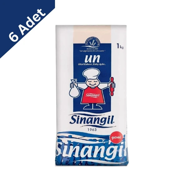 Sinangil Un 1 kg x 6 Adet ürün görseli 1