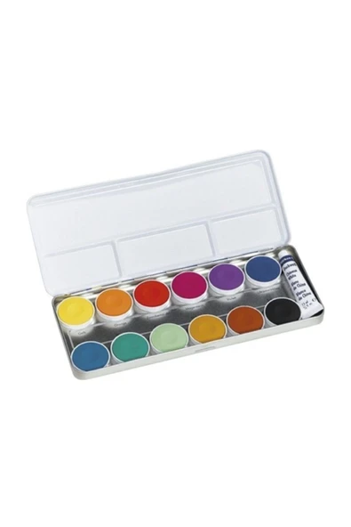 Pelikan Deckfarbkasten Opaque Sulu Boya 12 + 1 ürün görseli 1