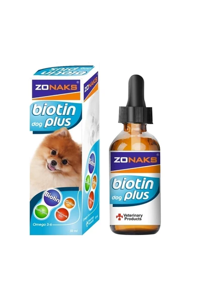 ZONAKS BIOTIN DOG PREMIUM PLUS 50 ML-KÖPEK DERİ VE TÜY SAĞLIĞI DESTEKLEYİCİ TAKVİYE ürün görseli 1