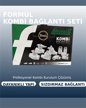 Formül Kombi Bağlantı Seti Düz | Dayanıklı, Sızdırmaz ve Kolay Montajlı Kombi Tesisat Bağlantı Seti ürün görseli 1