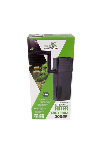 Venus Aqua 2005F 1200Lt/H Akvaryum İç Filtre 25 Watt ürün görseli 1