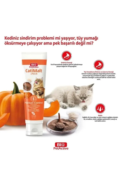 Biopetactive Biodermcat 100 tablet + Catimalt 100 ml - Resim 3