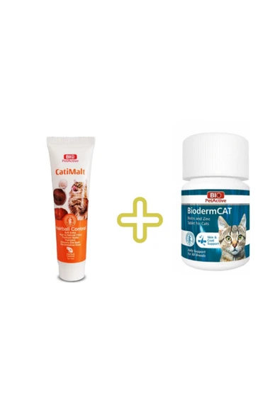Biopetactive Biodermcat 100 tablet + Catimalt 100 ml ürün görseli 1