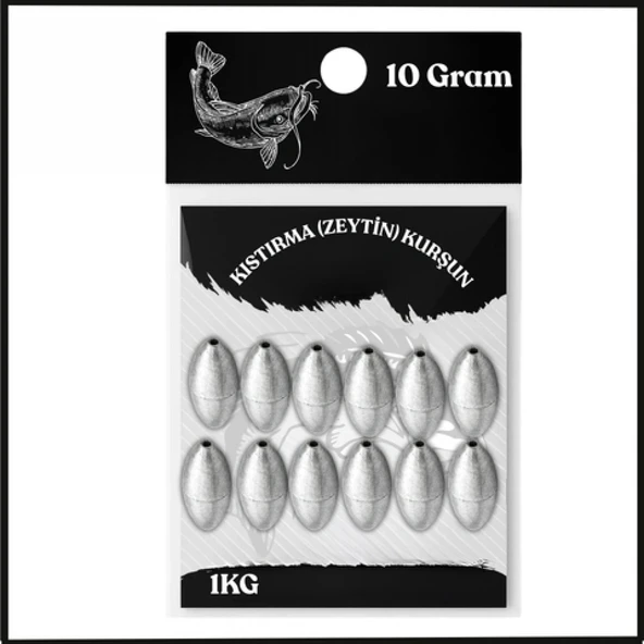 Uyguna-Yakala 10 Gram - 1KG Kıstırma (Zeytin) Kurşun - Olta Kurşunu - SUN.161 ürün görseli 1