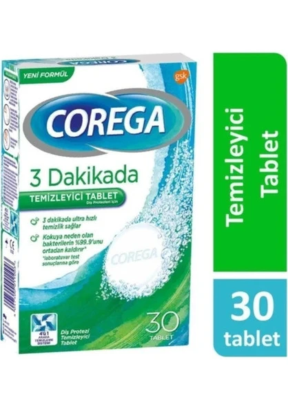 Corega Diş Protezi Temizleyici 30 Tablet ürün görseli 1