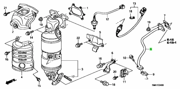 Honda Civic 2006-2012 1.6 R16 Egr Borusu ürün görseli 1