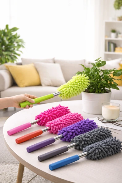Mucit Home Teleskopik Uzayabilen Mikrofiber Toz Alma Fırçası 25-75 cm ürün görseli 1
