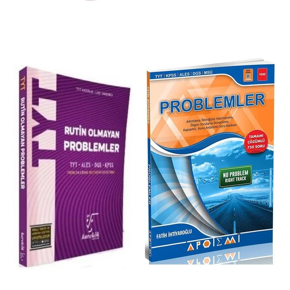 Apotemi Problemler ve Karekök TYT Rutin Olmayan Problemler Soru Bankası 2 Kitap Set ürün görseli 1