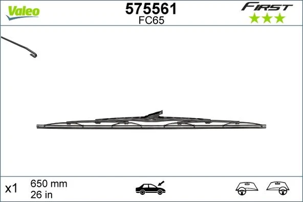 SİLECEK SÜPÜRGESİ 65cm x1 NORMAL TİP FİRST ÜNİVERSAL ürün görseli 1