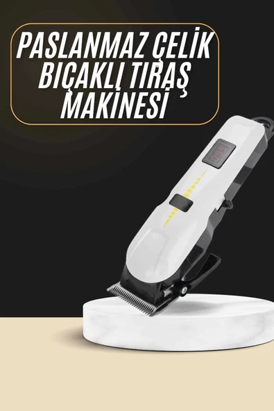 2025 Model Şarjlı Dijital Saç Sakal Tıraş Makinesi Islak Kuru Kullanıma Uygun P139759S2266 ürün görseli 1