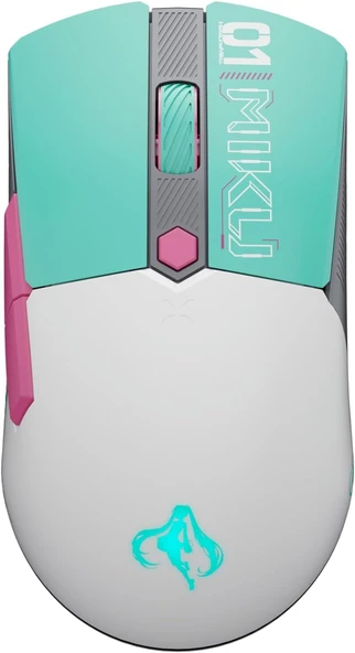 Asus Tuf Gaming Mini Kablosuz Fare Hatsune Miku Edition, Üç Modlu Bağlantıya Sahip 65 Gram Kablosuz ürün görseli 1