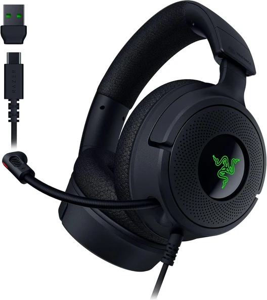 Razer Kraken V4 X - Kablolu Pc Oyun Kulaklığı (Triforce 40Mm Sürücüler, Geri Çekilebilir Kardioid Mi ürün görseli 1