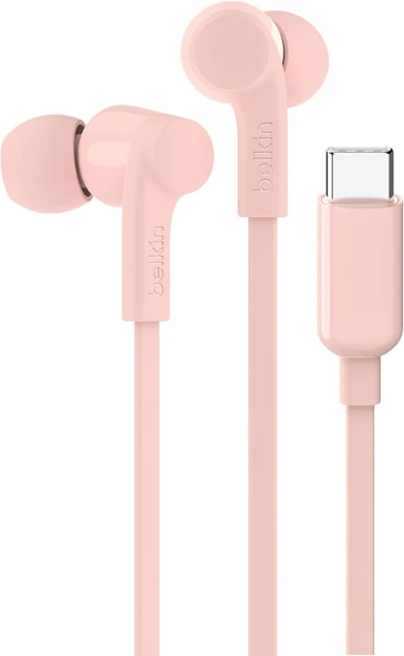 Belkin Soundform Kablolu Kulaklık (Pembe) – Mikrofonlu Kulak İçi Tasarım, Usb-C Konnektör, Iphone 15 ürün görseli 1
