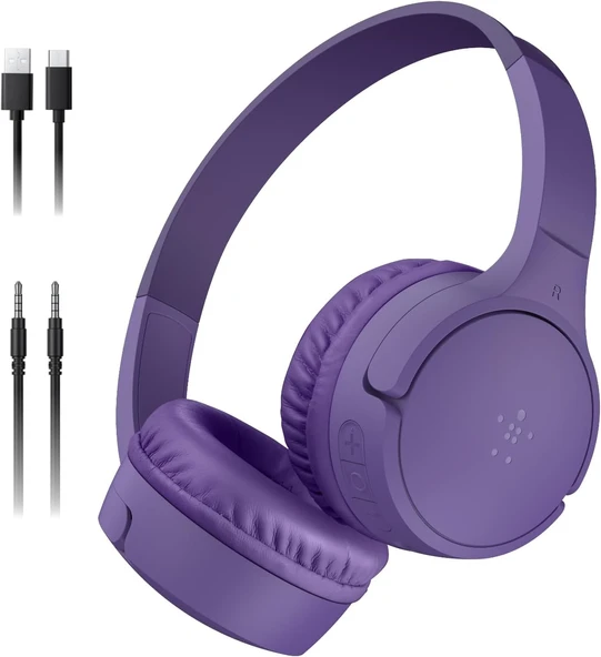 Belkin Soundform Mini Kablosuz Çocuk Kulaklığı, Entegre Mikrofonlu Ve Eğlenceli Çıkartmalı, 30 Saat ürün görseli 1