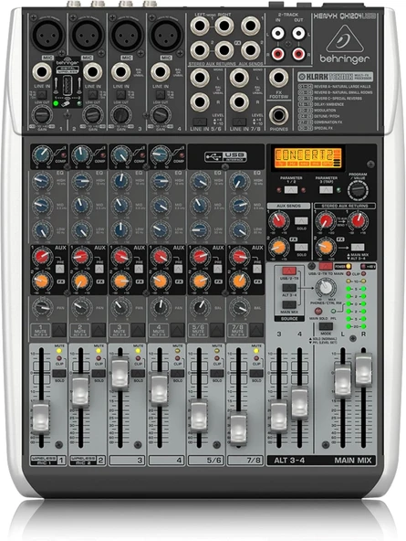 Behringer Qx1204Usb 12 Kanal Efektli Mikser ürün görseli 1
